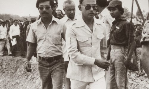 (1981) with President Ziaur Rahman, during canal digging program